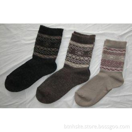 Thick Warm Argyle Cotton Mens Wool Socks With 22CM - 29CM S